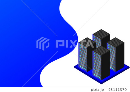 Mainframe, powered server, high technology concept, data center, cloud data storage 93111370
