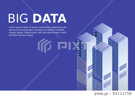 Server room isometric, Cloud storage data, Data center, Big data processing and computing technology Server room isometric, Cloud storage data, Data center, Big data processing and computing technology 93111756