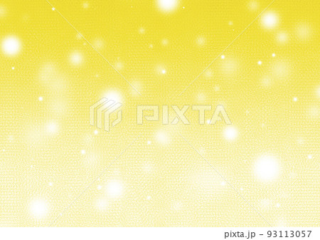 カケアミ トーン　丸 光 黄色　背景 グラフィック イラスト 93113057
