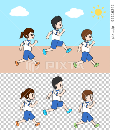 一個穿著運動服的孩子 一個穿著運動服的孩子 93116242