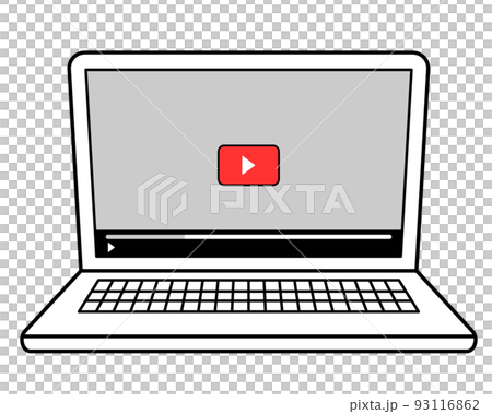 Video distribution simple illustration 93116862