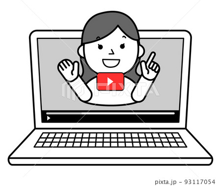 動画配信者 シンプルイラスト 動画配信者 シンプルイラスト 93117054