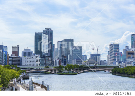 大阪都市風景　中之島の風景　天満橋から 93117562