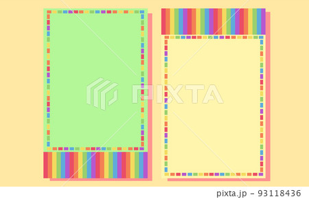 banner two styles with colorful for pride month banner two styles with colorful for pride month 93118436