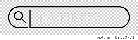 おしゃれな検索ボックス 透過背景 インターネットやウェブ検索 ベクター 93120771