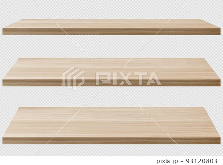 Wood sheets realistic png set, perspective view 93120803