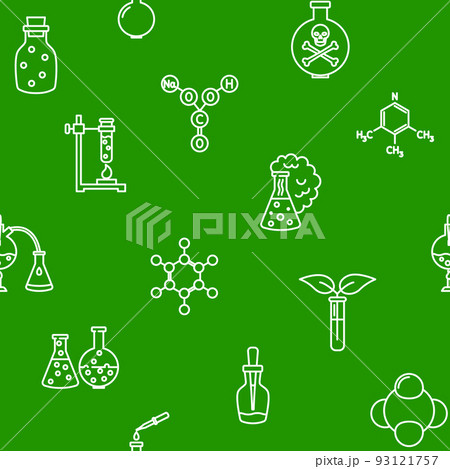 Chemistry science seamless pattern in line style 93121757