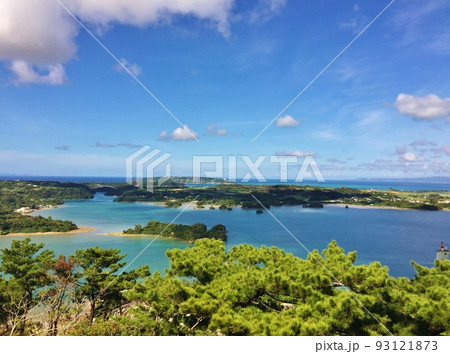 沖縄　嵐山展望台からの絶景 93121873