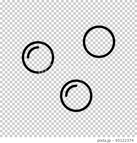 Three bubbles icon. vector. Three bubbles icon. vector. 93122374