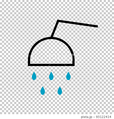 Cute shower icon. housing equipment. vector. Cute shower icon. housing equipment. vector. 93122414