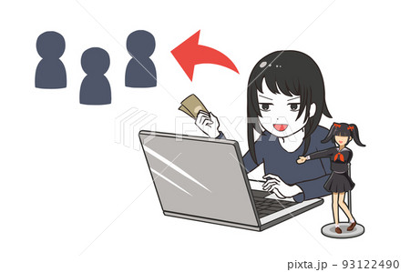 転売ヤー　女　フィギュア 93122490
