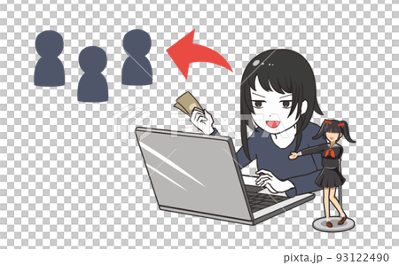 転売ヤー　女　フィギュア 93122490