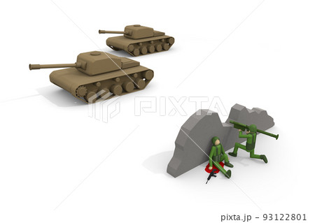 防衛する兵隊。軍隊の侵攻。戦争の現場。武器を使う兵士。戦う軍人。 防衛する兵隊。軍隊の侵攻。戦争の現場。武器を使う兵士。戦う軍人。 93122801
