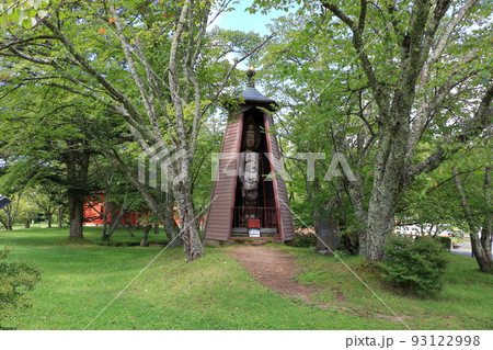 Heiwa Kannon statue at Karuizawa Taliesin Park by Shiozawa Lake in Karuizawa, Nagano, Japan Heiwa Kannon statue at Karuizawa Taliesin Park by Shiozawa Lake in Karuizawa, Nagano, Japan 93122998
