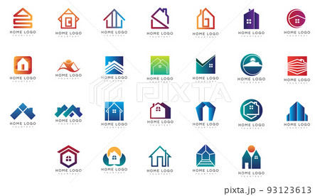 Real Estate Logo Set Design Vector 93123613