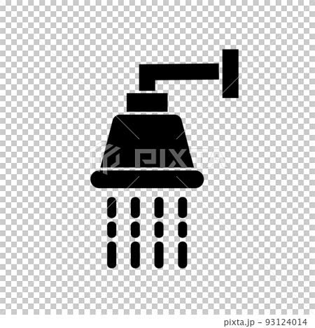 shower silhouette. sprinkler sign. vector. shower silhouette. sprinkler sign. vector. 93124014