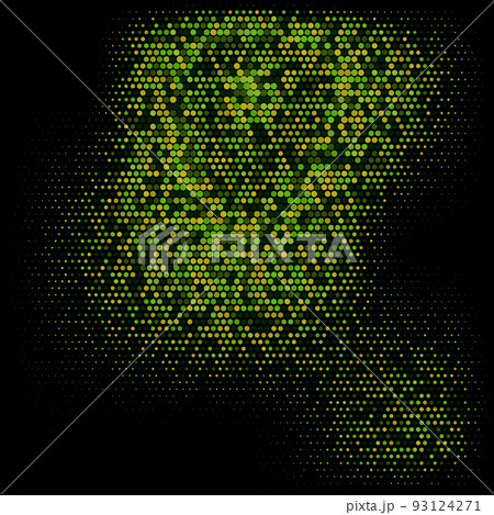 Dark background vector green tone dots, halftone design 93124271