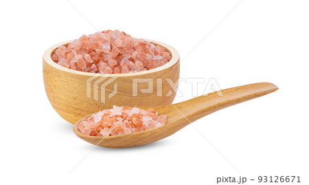 Himalayan salt raw crystals Isolated on white 93126671