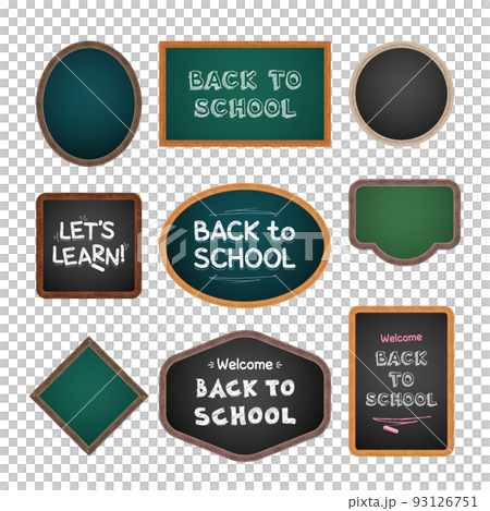 Back to School Wooden Chalkboards Set 93126751