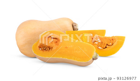 Butternut squash isolated on white Butternut squash isolated on white 93126977