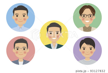男性の笑顔アイコン 93127832