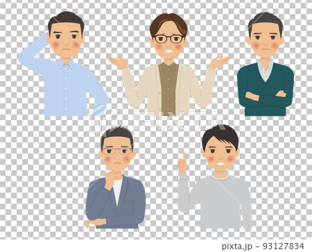 男性上身姿勢3 男性上身姿勢3 93127834