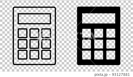 電卓アイコンセット。計算。会計。ベクター。 電卓アイコンセット。計算。会計。ベクター。 93127881
