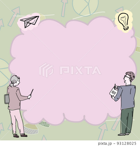 Teacher Holding Pointer Presenting New Ideas To Students. Researcher Showing Recent Concepts To Colleagues. Businessman Creating New Financial Strategy 93128025