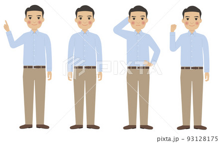 男性のポーズ集A 93128175