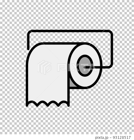 トイレットペーパーのロールアイコン。ベクター。 93128517