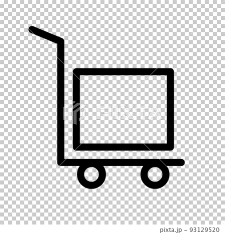 荷物を乗せた台車 荷物を乗せた台車 93129520