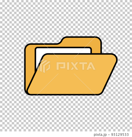 Open folders and files. vector. Open folders and files. vector. 93129533