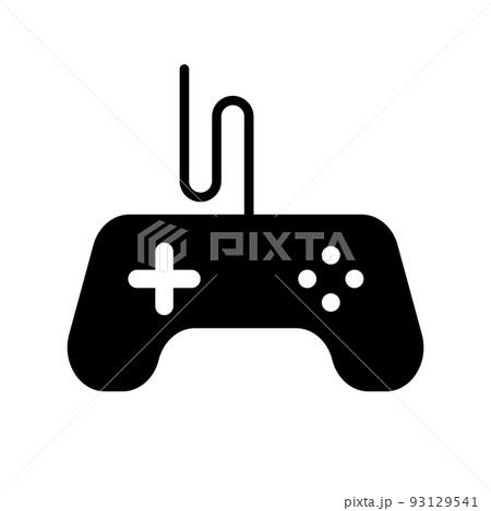 ゲームコントローラーとコード。ベクター。 93129541