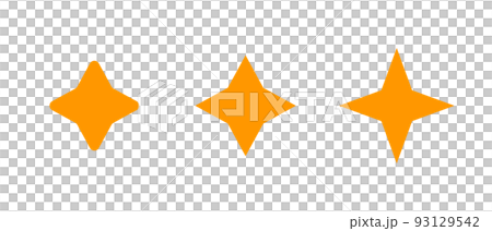 Various glitter mark icon set. decoration. vector. 93129542