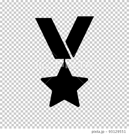 星徽圖標。表揚。向量。 93129551