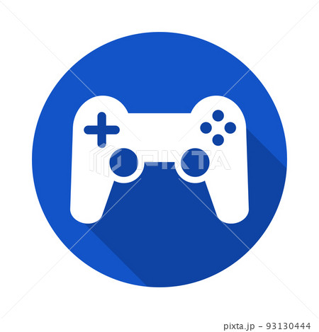 モダンなゲームコントローラーと影。ゲームパッド。ゲームバトル。ベクター。 93130444
