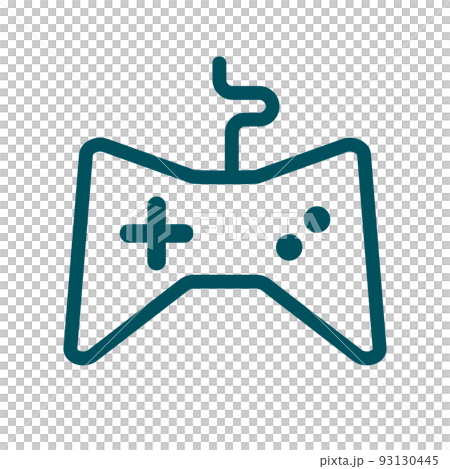 コード付きゲームコントローラー ベクター 93130445