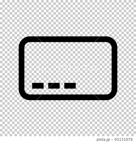 簡單的卡片圖標。信用卡或識別符號。向量。 93131078