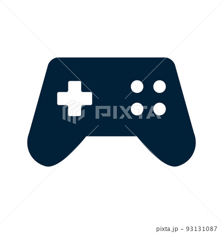 ビデオゲームコントローラーシルエットアイコン。ベクター。 93131087