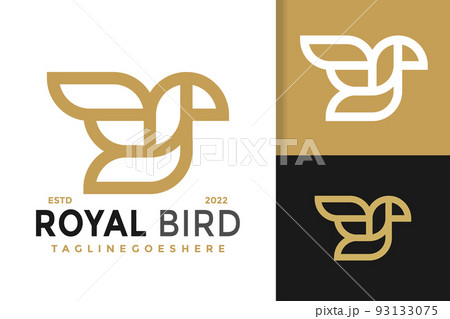 Abstract Bird Monoline Logo Design, brand identity logos vector, modern logo, Logo Designs Vector Illustration Template 93133075