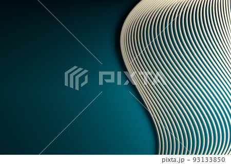 3D illustration. Abstract background of 3D curved lines with copy space 93133850
