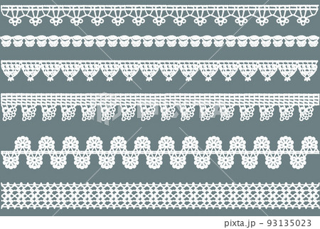 かぎ編みレースリボンの素材セット1 93135023