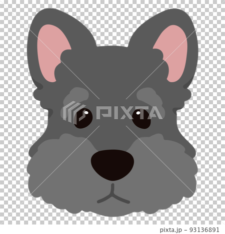 蘇格蘭梗犬無主線簡單可愛的正面插圖 93136891