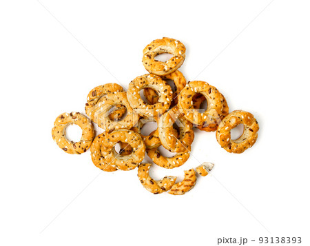 Taralli, Tarallini Isolated Taralli, Tarallini Isolated 93138393