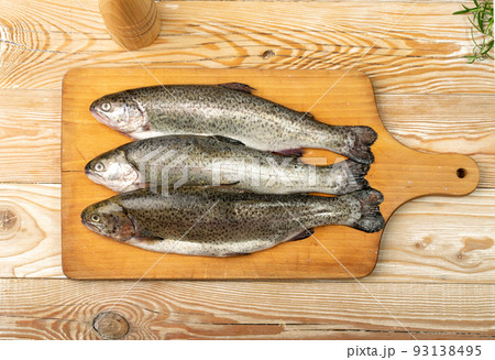 Raw Trout Isolated 93138495