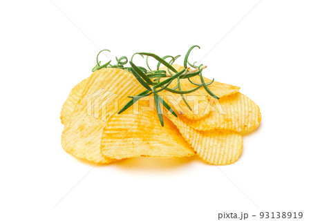 Potato Chips Isolated Potato Chips Isolated 93138919
