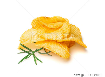 Potato Chips Isolated Potato Chips Isolated 93139080