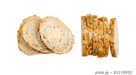 Homemade Sourdough Bread Loaf Slices Homemade Sourdough Bread Loaf Slices 93139092