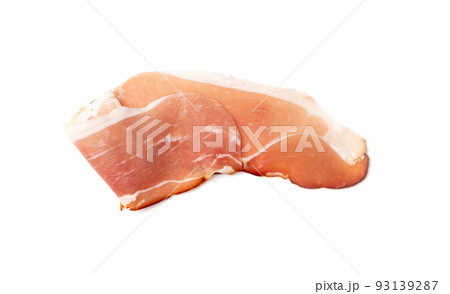 Slices of Prosciutto, Spanish Jamon Cut, Parma Ham Slices of Prosciutto, Spanish Jamon Cut, Parma Ham 93139287