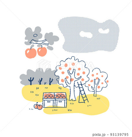 りんご畑の風景 りんご畑の風景 93139795
